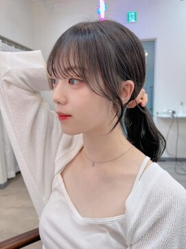 ヒョンミョン ライズバイレボ 取手店(hyon myon/RISE by REVO) レイヤーカット/デザインカラー/オリーブベージュ[取手/取手駅]