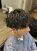 ＊刈り上げマッシュ×波打ち、波巻きMIXパーマ＊