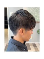 ランソ 成田店(RUNSO) ダークアッシュ×刈り上げショートへア