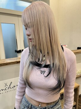 アンカーバイナチュラル(anchor by natural) ホワイトベージュ/エンドカラー/ハイトーン