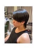 韓国マッシュ×センターパート