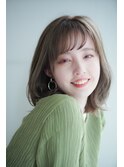 ≪chan.≫透明感カラーグレージュボブセミロング