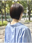 大人可愛いミニボブ/襟足すっきり/小顔効果◎