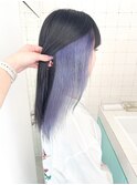 ブルー/ブラック/デザインカラー/寒色カラー/ハイトーン/艶髪