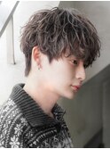 モテる黒髪ネープレスショート束感モテ髪ワックスなしマッシュ