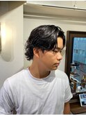 ニュアンスサーフサーフカールメンズミディアムニュアンスパーマ