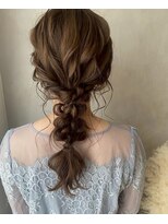 クレア(CREA)&nbsp;結婚式お呼ばれ編みおろし／ヘアセット/編み込み/アレンジ