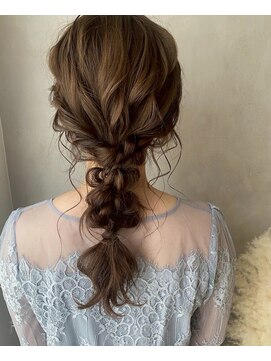 クレア(CREA) 結婚式お呼ばれ編みおろし／ヘアセット/編み込み/アレンジ