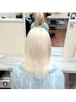 アボックス(abox)&nbsp;ホワイト/シルバー/ケアブリーチ/髪質改善/学割/U24