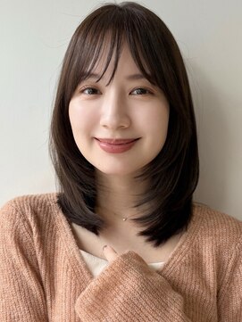 ガーデン 銀座(GARDEN) ミディアムレイヤーカット/似合わせカット/小顔/顔周り/20代30代