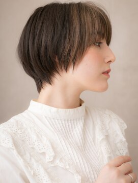 カバーヘア ブリス 上尾西口店(COVER HAIR bliss) フェイスフレーミングミストバング丸みショートX上尾20代30代