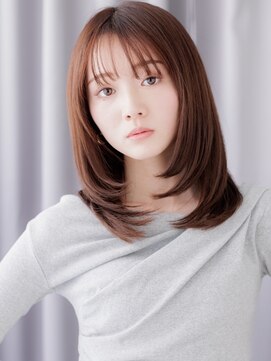 カバーヘア イヴ 戸頭店(COVER HAIR EVE) 大人美人前下がり顔周りカットバタフライレイヤーZ戸頭30代40代