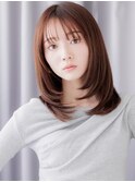 大人美人前下がり顔周りカットバタフライレイヤーZ戸頭30代40代!