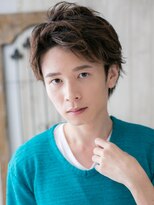 モッズヘアメン 札幌月寒店(mod's hair men)&nbsp;かき上げカルマパーマアップバングカジュアルショートq札幌月寒