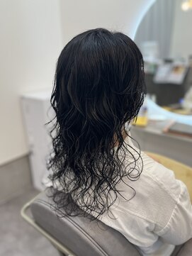 テーラヘアー 板橋店(TELA HAIR) 黒髪×クールロングパーマ♪