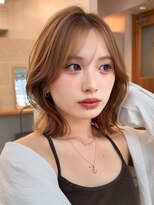 サンド クリア 横浜本店(sand clear) くびれミディアム韓国ヘア巻ける縮毛矯正