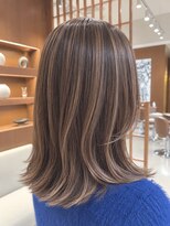オーガニックトリコ 所沢(organic+tricot)&nbsp;40代50代◎秋カラー◎大人グレージュハイライト×レイヤーボブ