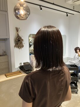 グラスバイネオリーブ 大倉山駅前店(grace by neolive) ミディアムボブ　ブラウン　グレージュカラー