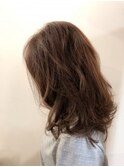 フワスタイル×セミロング