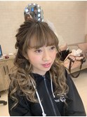 着物に負けないヘアメイク