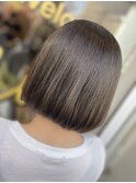 ミニボブ×シルキーベージュ/ダブルカラー/エクステ
