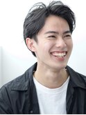 サイドパートのアップバング