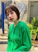 襟足ギリギリボブ