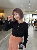 ネルケ 立川(nelke)&nbsp;ピンクベージュ/ボブ/ハイトーン