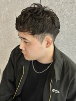 ニアウ 太田店(Niau)&nbsp;メンズパーマニュアンスパーマ波巻きスパイラルパーマ眉毛群馬