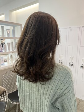 クリアーオブヘアー 池下店(clear OF HAIR) 透け感オリーブベージュ/イルミナカラー