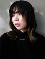 アレンヘアー 甲南本通り店(ALLEN hair)&nbsp;ウルフマッシュ×ワンポイント裾カラー
