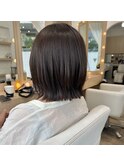 切りっぱなしレイヤーボブ☆ツヤグレージュカラー