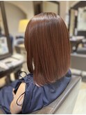 ダメージ少ない艶カラーツヤブラウン