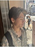 【メンズ特化】メンズ前髪ハイライト×センターパート