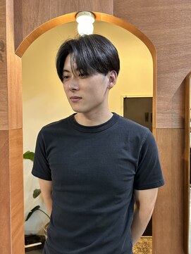 チャプター 問屋町(chapter) センターパートニュアンスパーマ韓国ヘアダウンパーマ