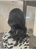 20代30代40代大人可愛いヨシンモリブルーブラック透明感