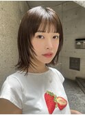 +ウルフボブルフレイヤーボブ/外ハネボブ／くびれボブミディアム
