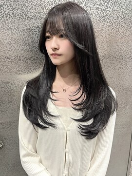 リタ(Lita) ザクザクレイヤーロング/グレーベージュ