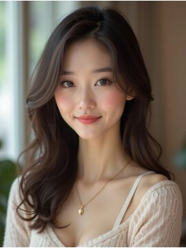 韓国くびれヘア_調布ミニウルフチェリーブラウン外ハネボブ