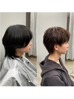 【ステップボーンカット】メンズレイヤーウルフ