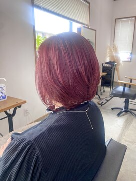 ヴィアルス 美園店(VIARS) レイヤーボブ/ピンクカラー