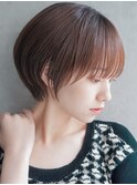 20代30代40代ひし形大人かわいい小顔ラベンダーアッシュショート