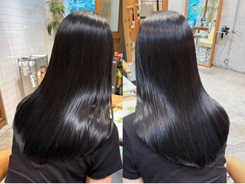 フェブリエ(Fevrier)の写真/【烏丸3分】髪質に合わせてダメージレス＆自然なストレート♪酸性ストレート＆髪質改善でうる艶美髪へ導く