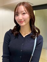 オーシャン(Ocean)&nbsp;マロンベージュ セミロング 顔周りレイヤー 前髪あり 髪質改善