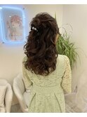 暗めカラー/ブリーチなしカラー/ヘアアレンジ/福岡/天神/20代