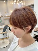 マッシュボブショートウォームブラウン髪質改善◎20代～50代