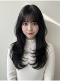 大人っぽすぎない韓国風くびれハッシュレイヤー