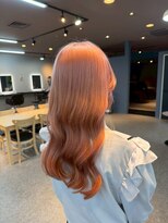 パーミルヘアーピピ(permille hair pipi) ロング×ペールオレンジ