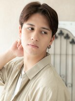 モッズヘアメン 札幌月寒店(mod's hair men)&nbsp;爽やかセンターパート社会人スーツツーブロックマッシュn札幌