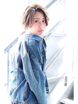 ヘアサロンエム 渋谷店(HAIR SALON M) アビスベージュ☆ショートボブ